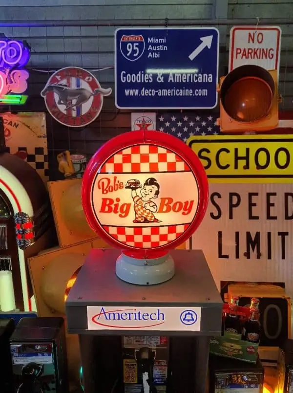 gas pump globe design fashion bob’s big boy restaurant (frisch – elias brother) 1