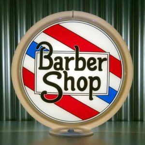 Globe De Pompe A Essence Americaine Barber Shop