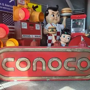 enseigne authentique de station service conoco 195cm x 63cm 2