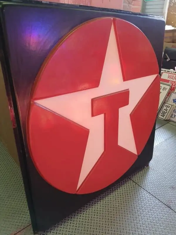 enseigne authentique de station service texaco 1 face xl 147cm x 150cm 5