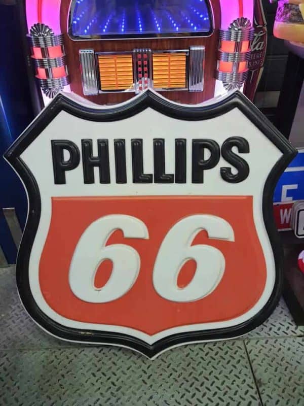 enseigne de station service phillips 66 80x85cm