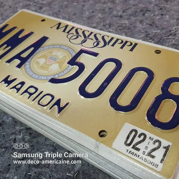 plaque d'immatriculation américaine mississippi "great seal of the state of mississippi"