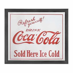 12x14 coca cola sold here printed mirror 1