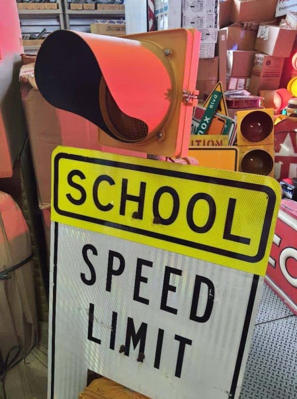 feux panneau routier school speed limit ohio 1996 goodies 4