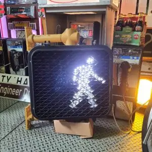 feu pieton pedestrian avec sequenceur. affichage leds (pieton, hand) 2way a 