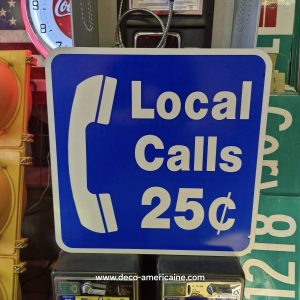 panneau de signalisation de restaurant et magasin authentique / goodies phone inside