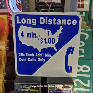 panneau de signalisation de restaurant et magasin authentique / goodies phone inside