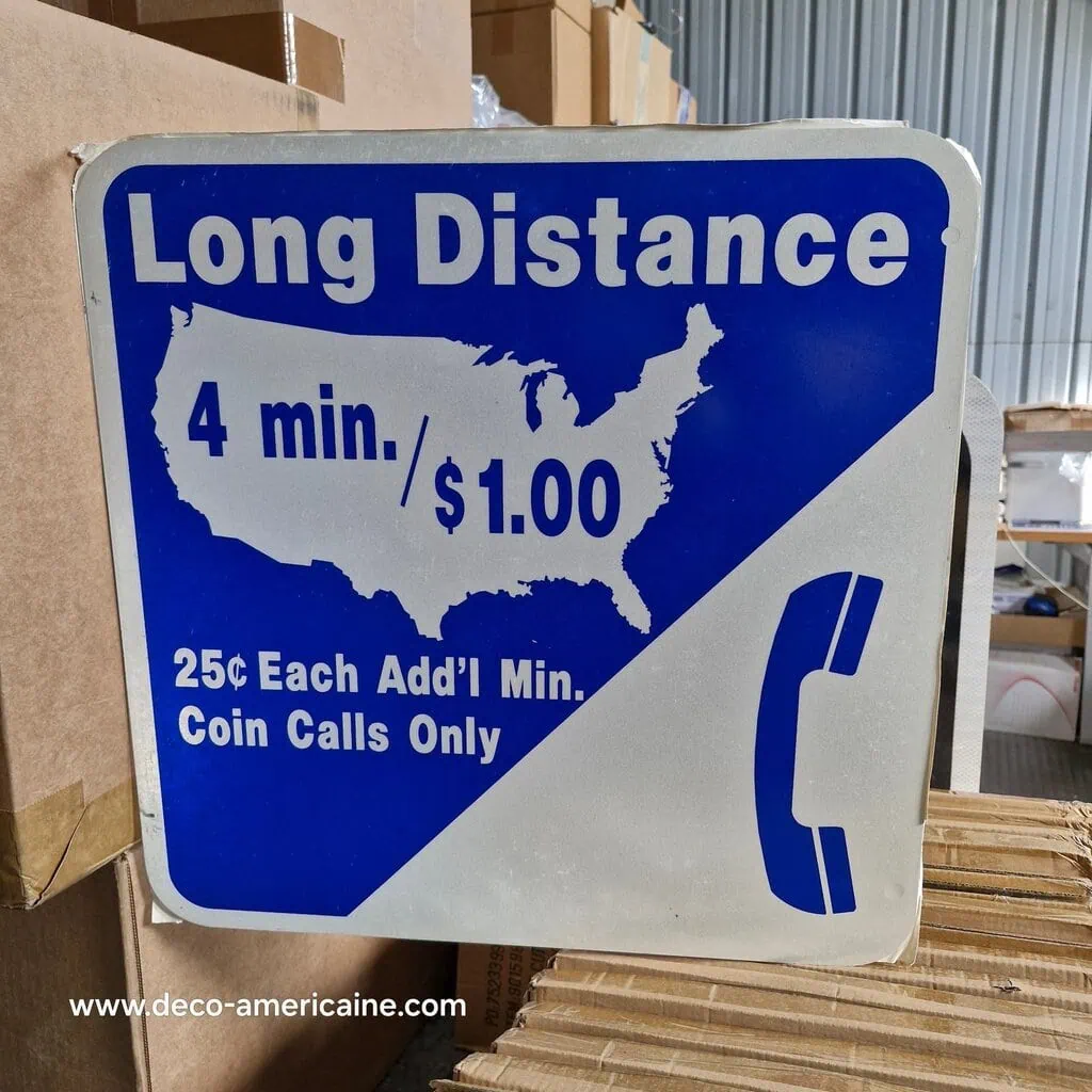 panneau de signalisation de restaurant et magasin authentique / goodies phone inside