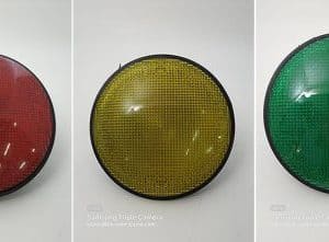 lentilles leds pour feu de circulation americain set des 3 couleurs rouge, orange, vert made in usa