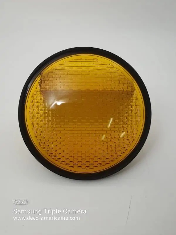 lentilles en verre pour feux de circulation americains orange 31.5cm