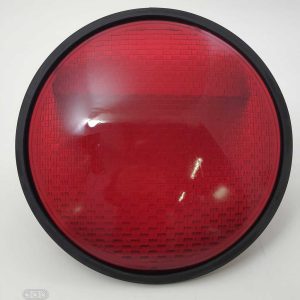 lentilles en verre pour feux de circulation americains rouge 31.5cm