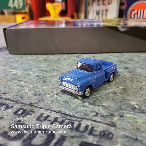 1955 chevrolet step side pick up truck miniature échelle 1/60 7.60cm