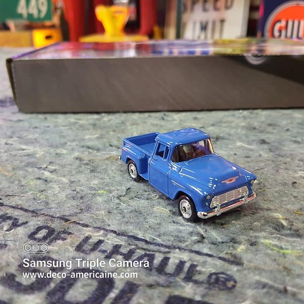 1955 chevrolet step side pick up truck miniature échelle 1/60 7.60cm