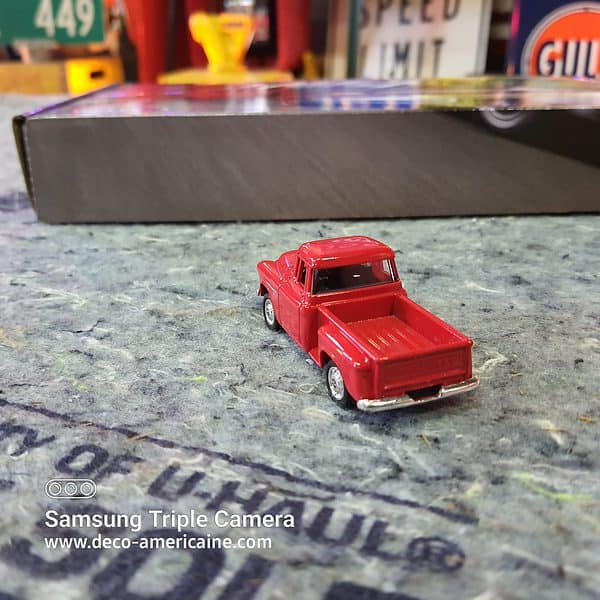 1955 chevrolet step side pick up truck miniature échelle 1/60 7.60cm