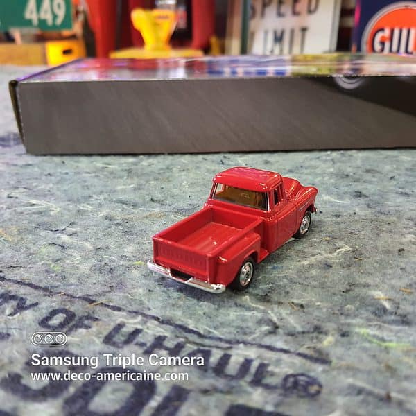 1955 chevrolet step side pick up truck miniature échelle 1/60 7.60cm