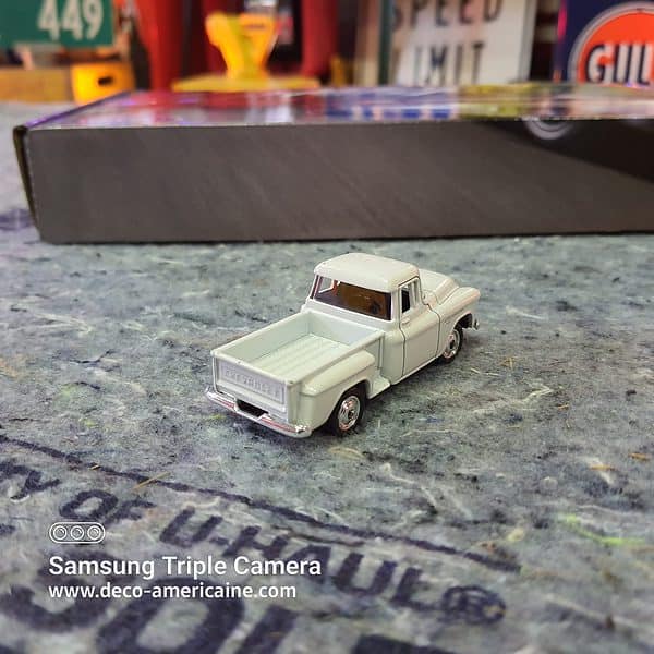 1955 chevrolet step side pick up truck miniature échelle 1/60 7.60cm