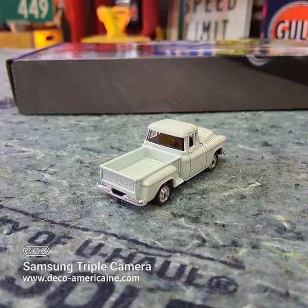 1955 chevrolet step side pick up truck miniature échelle 1/60 7.60cm