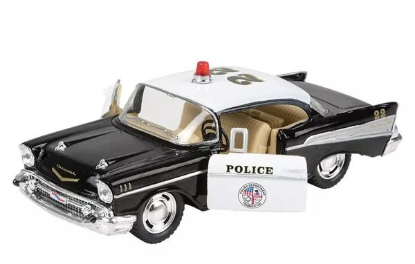 5in die cast 1957 chevrolet bel air police car 2