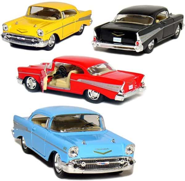 5in die cast 1957 chevrolet bel air rd 4lot