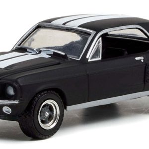 greenlight 1967 ford mustang coupe in black with white stripes creed ii