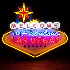 Enseigne lumineuse  néon  siglée Grand Las Vegas