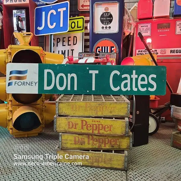 panneau indicateur de rue américaine 120x23cm 200 metairie ln