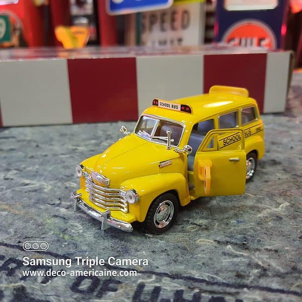 1950 chevy suburban school bus miniature échelle 1/38 12.70cm