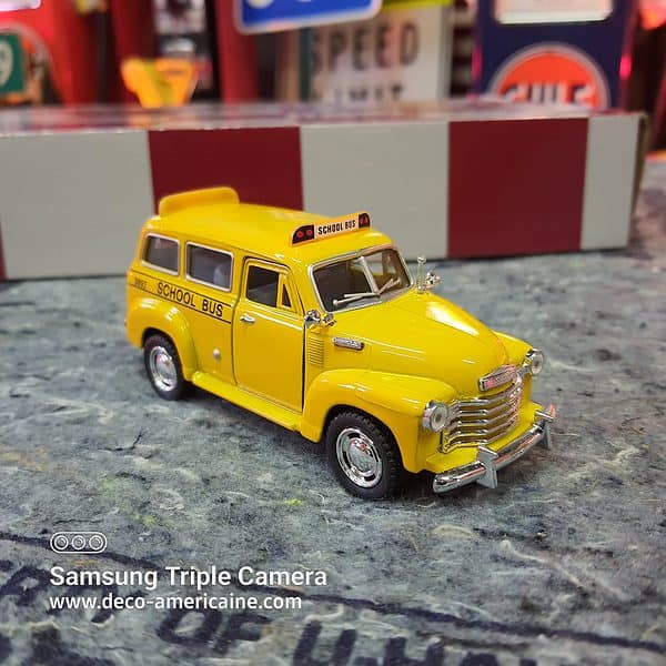 1950 chevy suburban school bus miniature échelle 1/38 12.70cm