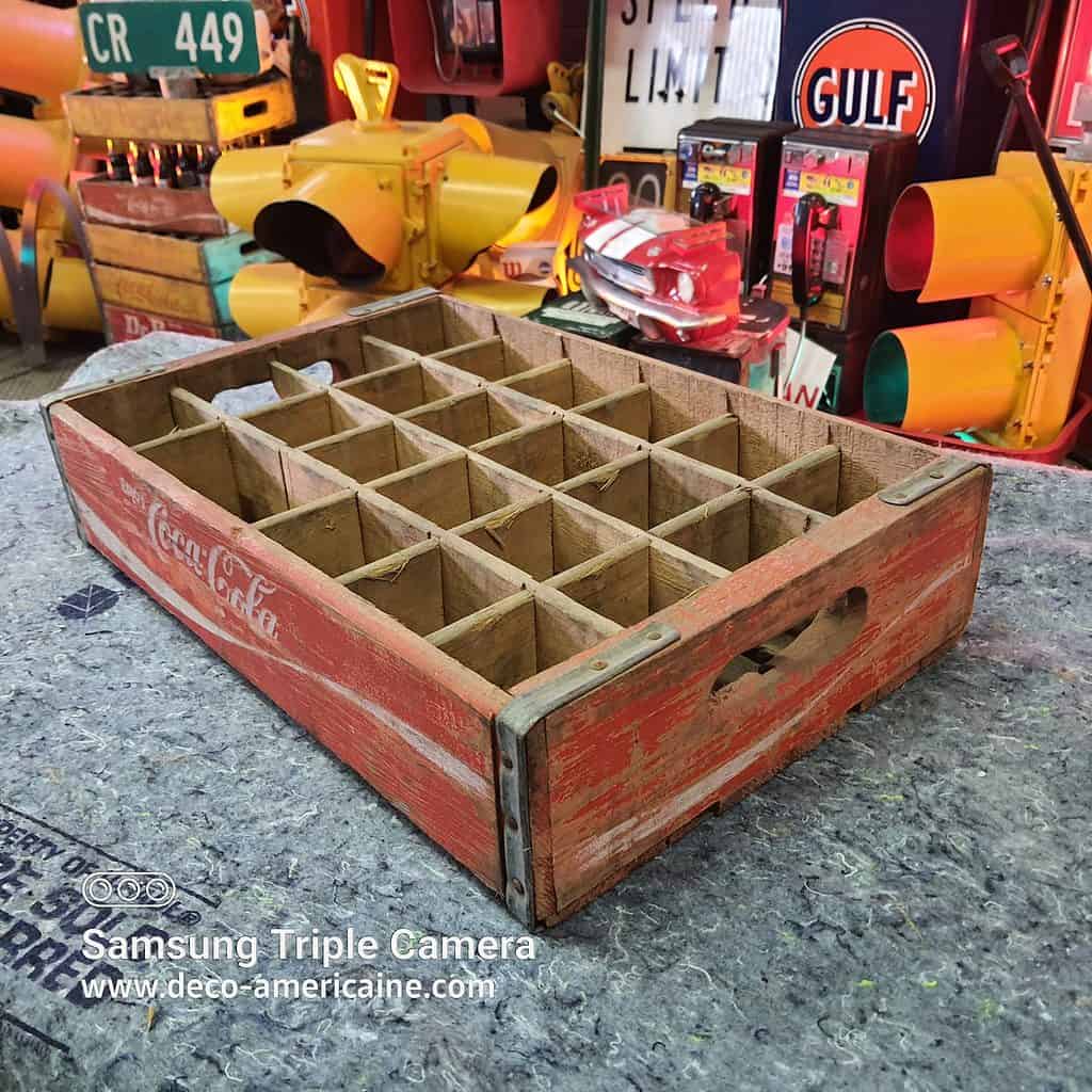 Ancien panier à bouteille en plastique vert / Années 70 / Porte Ancien panier à bouteille en plastique vert / Années 70 / Porte
