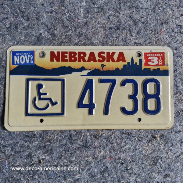 plaque d'immatriculation américaine nebraska wagon