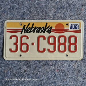 plaque d'immatriculation américaine nebraska wagon