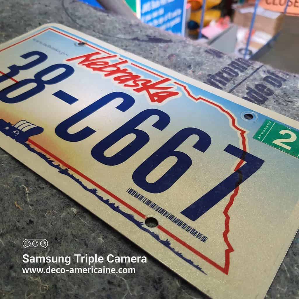 plaque immatriculation américaine Nebraska Usa american license plate