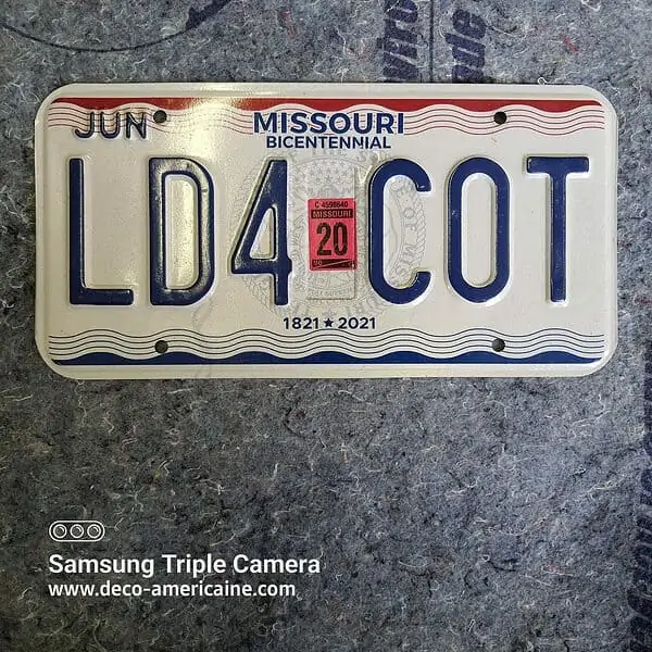 plaque d'immatriculation américaine missouri (copie)