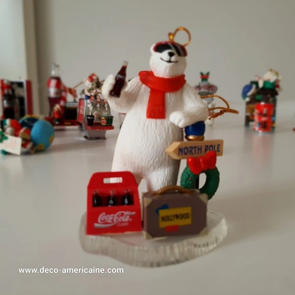 décoration de noël ornement de sapin de noël coca cola vintage 1980's / 1990's (copie)