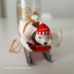 décoration de noël ornement de sapin de noël coca cola vintage 1980's / 1990's (copie)