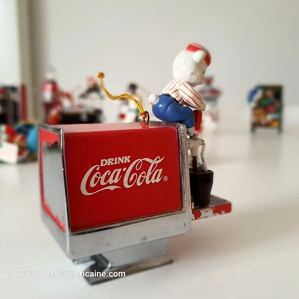 décoration de noël ornement de sapin de noël coca cola vintage 1980's / 1990's (copie)