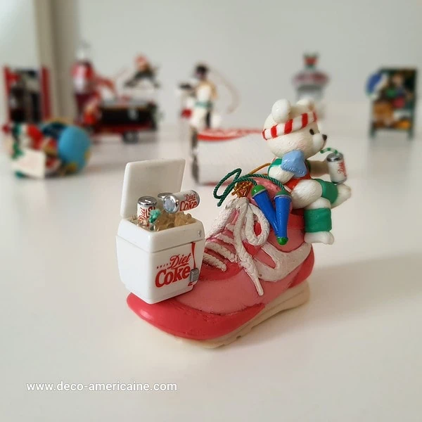 décoration de noël ornement de sapin de noël coca cola vintage 1980's / 1990's (copie)