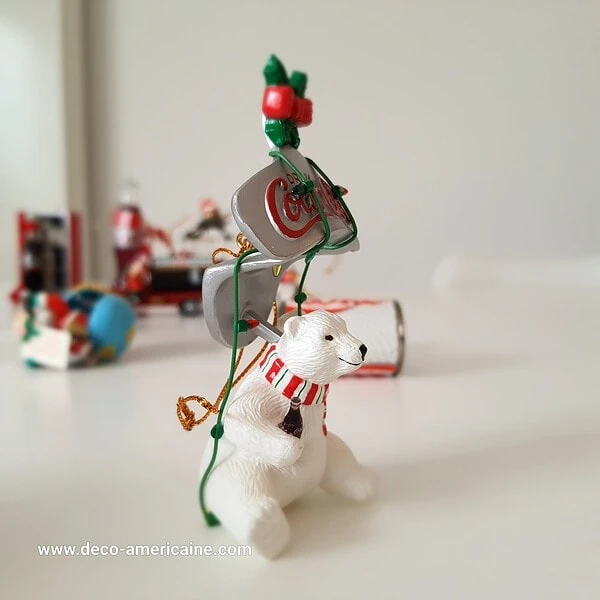 décoration de noël ornement de sapin de noël coca cola vintage 1980's / 1990's (copie)