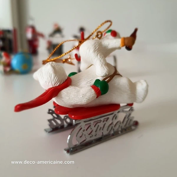 décoration de noël ornement de sapin de noël coca cola vintage 1980's / 1990's (copie)