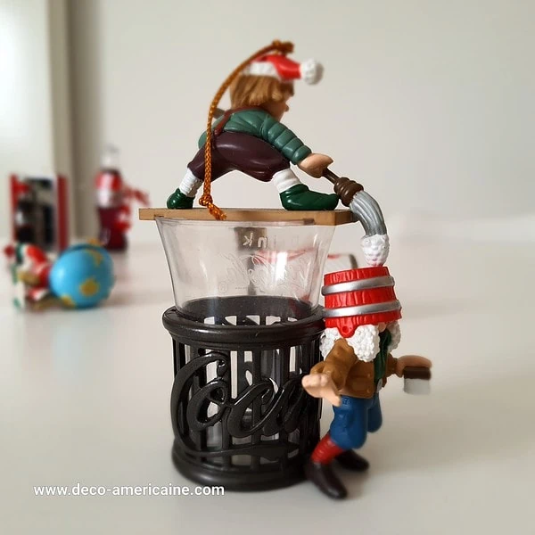 décoration de noël ornement de sapin de noël coca cola vintage 1980's / 1990's (copie)
