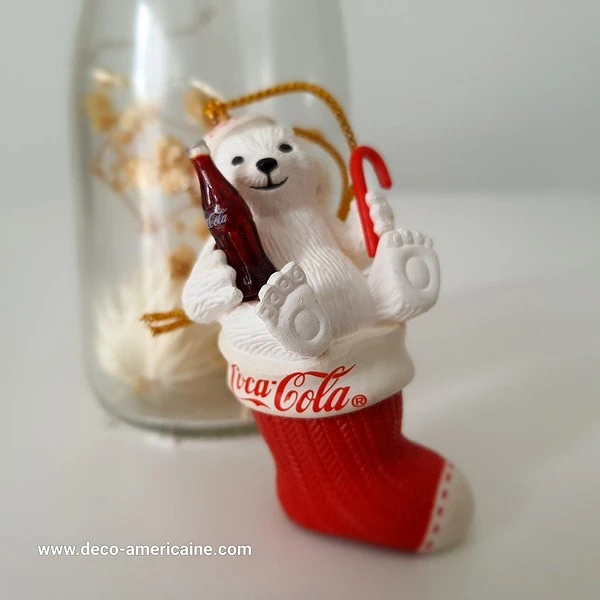 décoration de noël ornement de sapin de noël coca cola vintage 1980's / 1990's (copie)