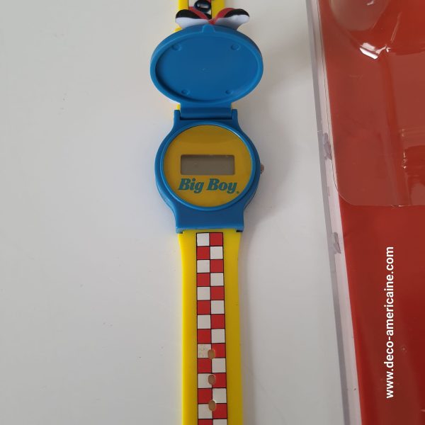 montre digitale avec bob's big boy avec hamburger collectible 1999 frisch's, bobs, or shoneys quantitee limitee