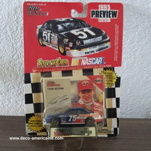 nascar voiture miniature vintage 1995 edition todd bodine + carte de collection