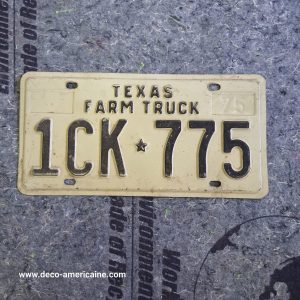 plaque d'immatriculation américaine texas truck (relief) (copie)