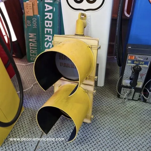 feu tricolore américain à 2 voies avec câblé 80cm harley davidson parking