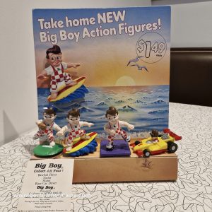bob's big boy action figures collectible 1980 "collect all four" article rare!