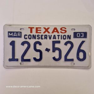 plaque d'immatriculation américaine texas "truck" 6584