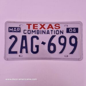 plaque d'immatriculation américaine texas "truck" 6584
