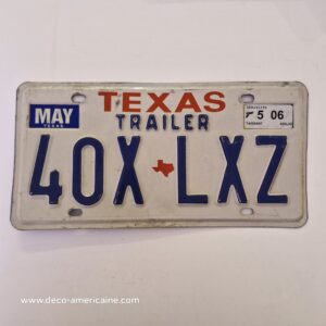 plaque d'immatriculation américaine texas "truck" 6584