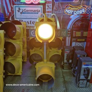 feu tricolore américain à 2 voies avec câblé 120cm avec séquenceur d'alternance des lumières (copie)